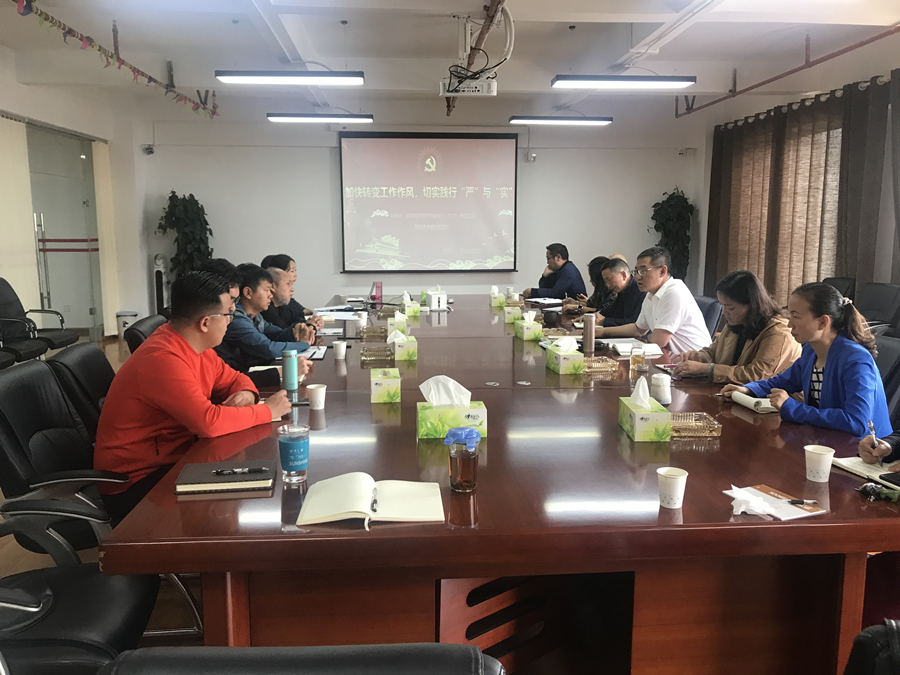 武继红为云航地产党员干部职工讲党课